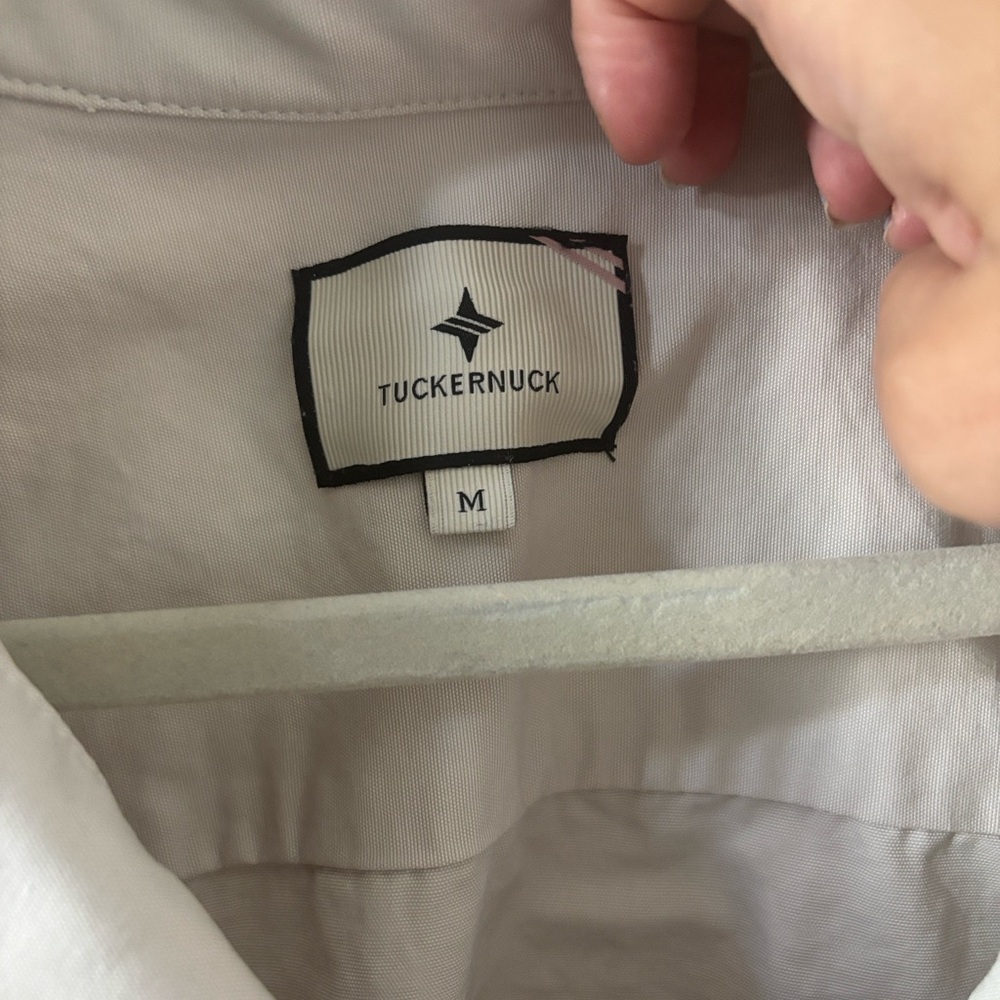 Tuckernuck Cream Collared Short-Sleeve Mini Shift Dress - Picture 5 of 5